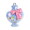 UV Plating Opaque Resin Pendants RESI-R458-04A-1