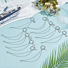 10Pcs 10 Style 304 Stainless Steel Decorative Shoe Chains FIND-AB00058-3