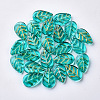 Transparent Spray Painted Glass Pendants GLAA-S054-002B-01-1