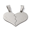 201 Stainless Steel Pendants STAS-Q342-51P-1