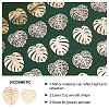 40Pcs 2 Style Brass Pendants KK-DC0001-15-4
