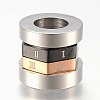 304 Stainless Steel Cubic Zirconia Pendants STAS-F168-57RGB-2