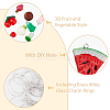 SUPERFINDINGS DIY 3D Imitation Food Wine Glass Charm Making Kit DIY-FH0005-53-4