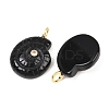 Natural Obsidian Pendants G-H353-02G-06-2