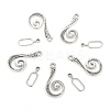 Alloy Hook and Eye Clasps LS-PALLOY-DK-2008-AS-1
