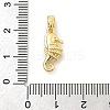 Rack Plating Leaf Brass Clear Cubic Zirconia Pendants KK-S407-13G-B-3