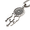 Non-Tarnish 201 Stainless Steel Pendant Necklaces LS-NJEW-M212-01C-P-1