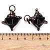 Natural Mixed Gemstone Merkaba Star Pendants G-C144-01R-4