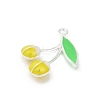 Alloy Enamel Pendants PALLOY-R151-43P-04-2
