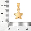 304 Stainless Steel Charms STAS-I127-067G-3