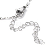 304 Stainless Steel Twist Bar Link Chain Necklaces NJEW-K249-14P-3