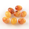 Oval Imitation Gemstone Acrylic Beads OACR-R049-08-1