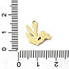 304 Stainless Steel Enamel Charms STAS-I336-03G-02-3