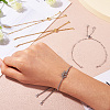 2 Sets 2 Colors 304 Stainless Steel Satellite Chain Bracelet Slider Making MAK-TA0001-22-5