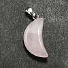 Natural Rose Quartz Pendants G-Z022-05E-3
