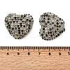 Sparkling Acrylic Heart Beads with Rhinestone Embellishment LS-OACR-NH0001-02B-06-3