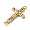 Ion Plating(IP) 304 Stainless Steel Crystal Rhinestone Connector Charms STAS-Z065-02G-02-2