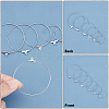 304 Stainless Steel Hoop Earrings STAS-UN0017-83P-4