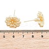 Brass Stud Earrings for Women KK-CBA866A-09G-4