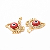 Brass Micro Pave Cubic Zirconia Pendants ZIRC-F136-09G-09-3