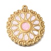 304 Stainless Steel Enamel Pendants STAS-E520-02A-G-1
