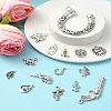60Pcs 15 Styles Tibetan Style Alloy Pendants FIND-YW0004-82-4
