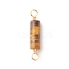 Natural Mixed Stone Connector Charms PALLOY-JF01565-2