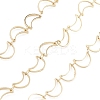 Brass Hollow Moon Link Chains CHC-M025-09G-1