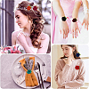 40Pcs 10 Colors Flower Non-Woven Accessories DIY-CY0001-73B-7