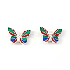 Alloy Enamel Beads ENAM-S122-034B-RS-2
