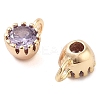 Brass Micro Pave Cubic Zirconia Charms KK-U028-19G-03-2