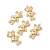Rack Plating Brass Micro Pave Colorful Cubic Zirconia Pendants ZIRC-C040-23G-4