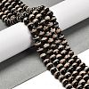 Natural Tibetan Striped Pattern dZi Agate Beads Strands G-B079-B01-01-2