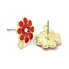 Rack Plating Alloy Stud Earring Finding FIND-C053-07G-01-2