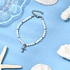 304 Stainless Steel Cross Charm Bracelets BJEW-JB12298-1