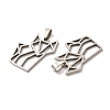 Non-Tarnish 201 Stainless Steel Origami Pendants STAS-K251-043P-2