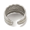 Non-Tarnish 304 Stainless Steel Open Cuff Ring RJEW-C067-15P-3