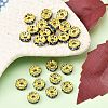 Brass Grade A Rhinestone Spacer Beads RSB038NF-14G-4