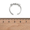 Brass Cuff Open Rings for Women RJEW-L343-10P-5