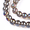 Electroplate Transparent Glass Beads Strands GLAA-T032-T8mm-AB02-2