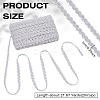 Polyester Braided Lace Trim Ribbon for Curtain Sofa Decoration OCOR-WH0105-013B-02-2