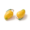 2Pcs Brass Enamel Charms KK-YW0001-89-2
