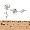 Brass Micro Pave Cubic Zirconia Pendants KK-C107-09B-P-3