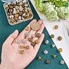 96Pcs 12 Style Zinc Alloy Beads FIND-AR0003-65-3