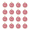 Golden Plated Alloy Enamel Charms X-ENAM-S118-08C-2