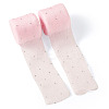 2Rolls Polyester Hot-fix Rhinestone Raw Edges Ribbon OCOR-TA0003-95E-3