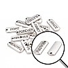 18Pcs 18 Style Tibetan Style Alloy Rectangle Pendants TIBEP-YW0001-34AS-3