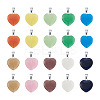 20Pcs 10 Colors Cat Eye Pendants G-CW0001-10-2