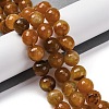 Natural Dragon Veins Agate(Dyed & Heated) Beads Strands G-K390-A03-01-1