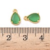 Brass Crushed Ice Cut Cubic Zirconia Pendants KK-D024-26D-G-3